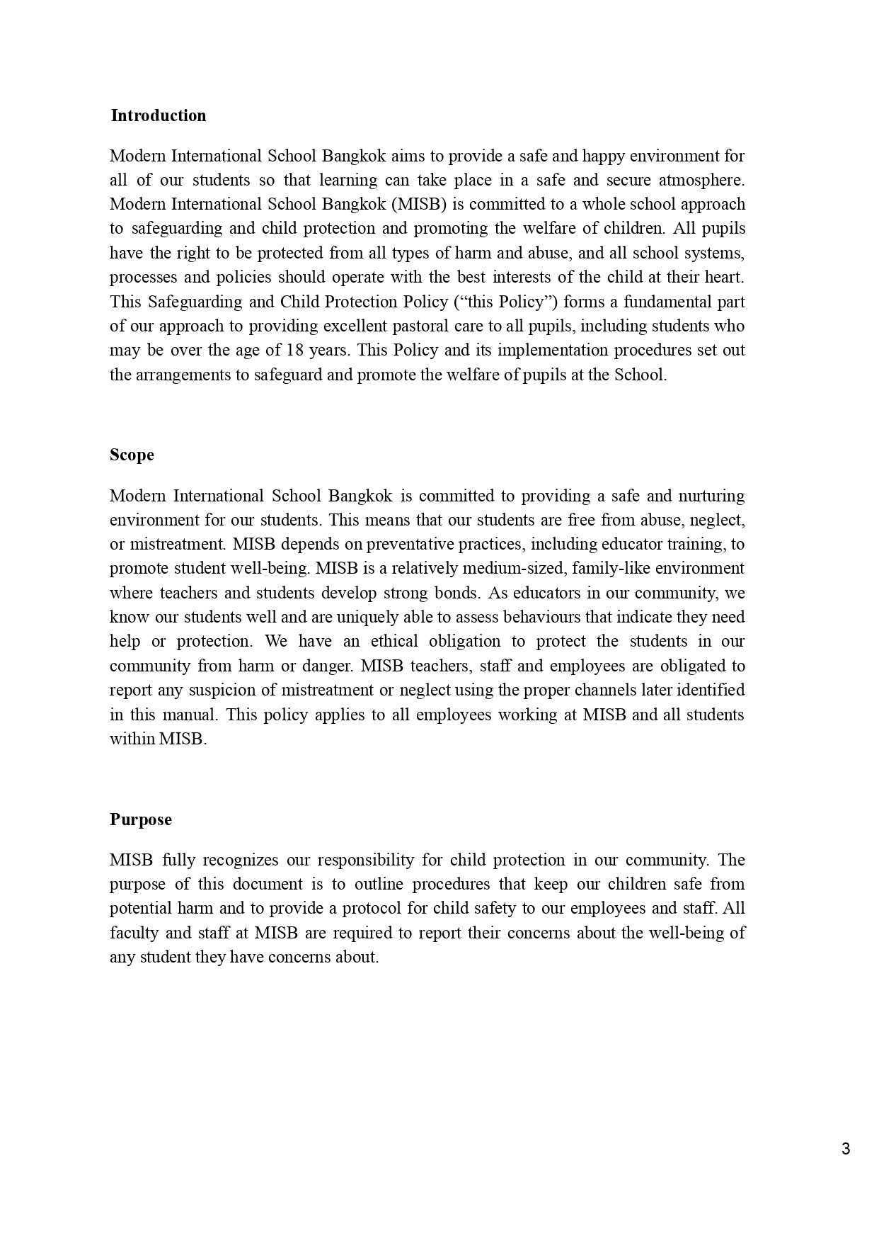 2Modern International School Bangkok Safeguarding Policy August 23 1 page 0003