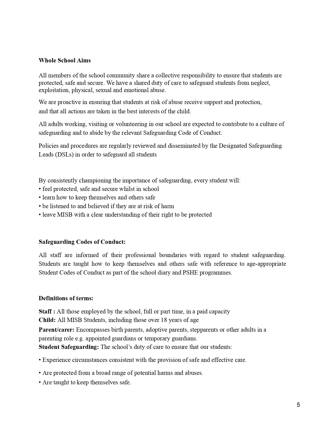 2Modern International School Bangkok Safeguarding Policy August 23 1 page 0005