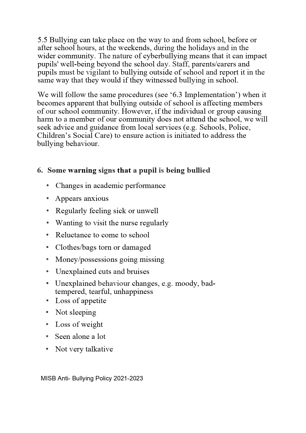ANTI BULLYING POLICY 2021 2023 New page 0008
