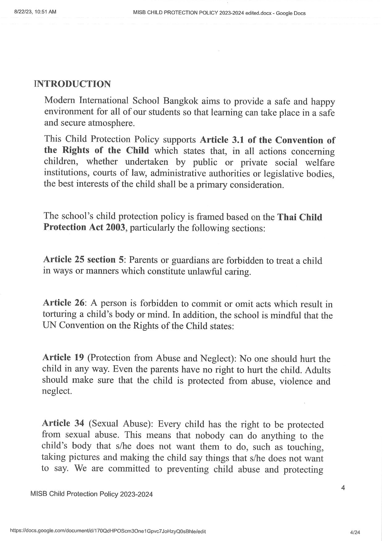 Child Protection Policy 2023 2024 page 0004