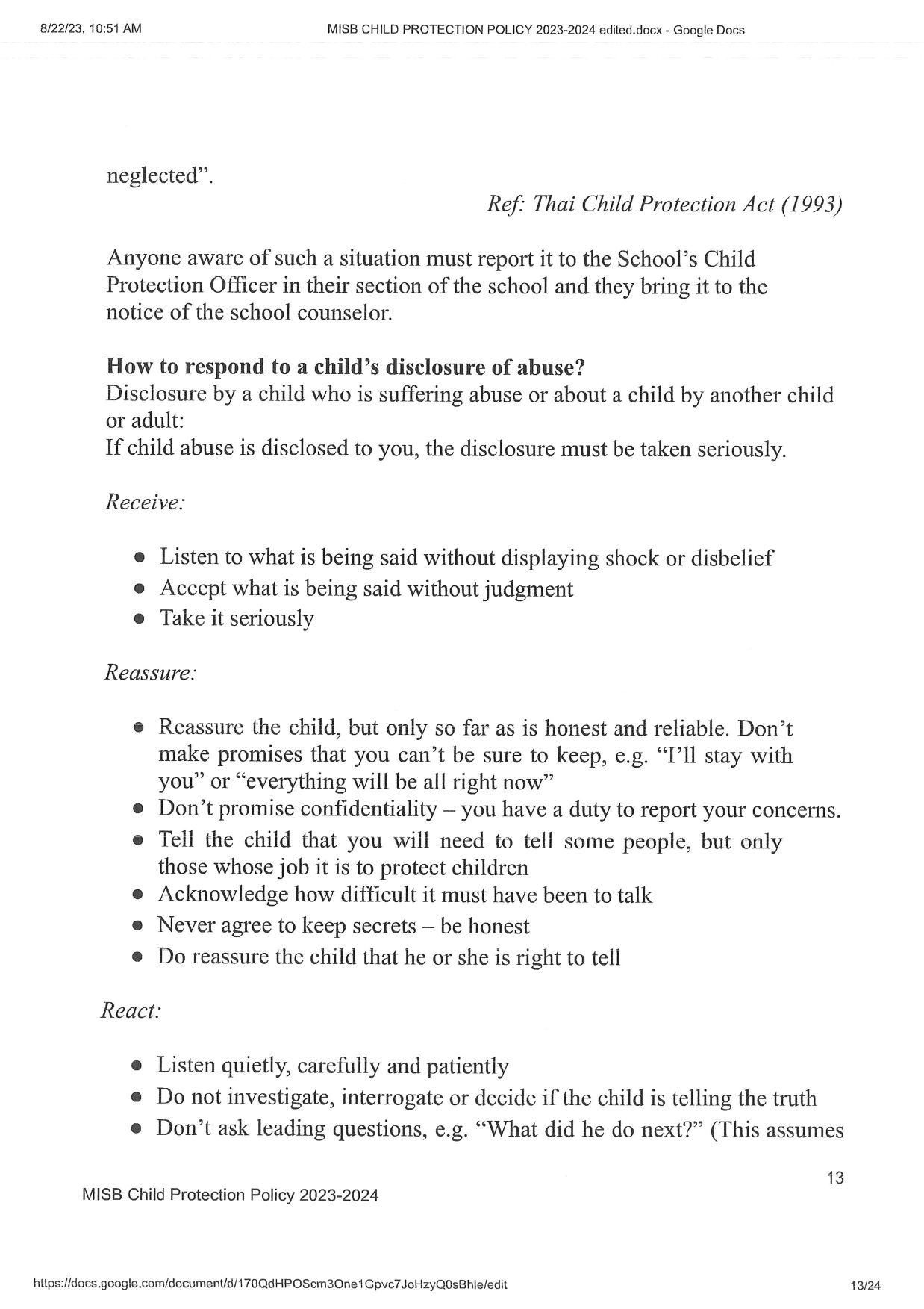 Child Protection Policy 2023 2024 page 0011