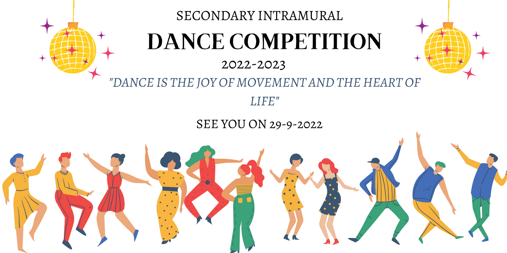 Secondary Intramural Dance Competition Poster 2022 23png