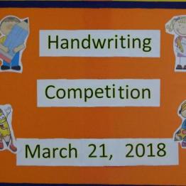 EYFS Hand writing Competition