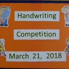 EYFS Hand writing Competition 21-3-18